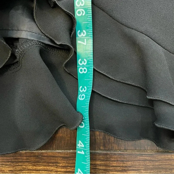 AGB Formal Sheer Cocktail Black Dress Women's size 6 V Neck Sleeveless - Picture 8 of 9